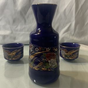 Vintage Japanese Saki 3 Piece set